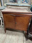 27″ Antique Original Vintage Bar ART DECO with top tray with bronze
