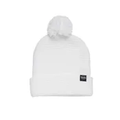 Taylor Guitars Waffle Knit Pom Beanie - White