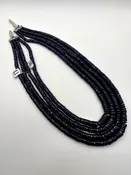 Faceted Sapphire Rondelles 20.5″