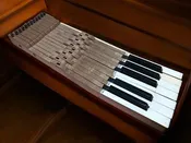 12 Black White Piano Keys, Vintage Piano Parts, Art Craft Supplies, Steampunk K