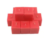 China Rose Square Votive Candles