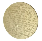 Abc's Of Life Platter in Silver