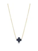 16 inch Necklace Gold- Signature Cross