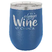12 oz. Stainless Steel Vacuum Insulated Stemless Wine Tumbler with Lid