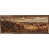 Above The Fall Woods Printed and Framed Wall Sign