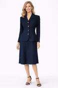 1950's Best and Co Blue Wool Suit-size 6/7