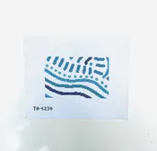 Abstract Waves Acrylic Purse Insert Canvas