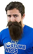 Beard & Mustache Set Brown