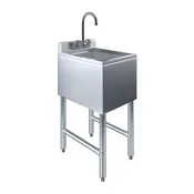10″ X 14″ X 10″ One Compartment Under Bar Sink With Faucet