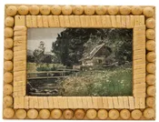 Adele Cane Wood Beaded Photo Frame 4x6