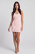 Jessie Ruffle Halter Mini Dress
