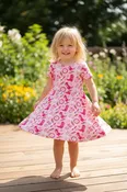 Pink Boots Bamboo Dress