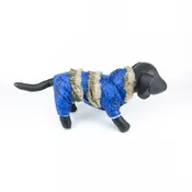 Blue Fur Trimmed Outfit for Dogs