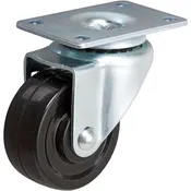 5030 Series 3 Hard Rubber Wheel Swivel Caster (Black)