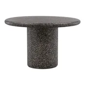 Black Terazzo Outdoor Dining Table