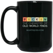 Black 15oz Coffee Mug | Mantiques |   Pickin - The Chemistry of Old World Finds