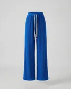 Ladies Comfortable Decorative Cord Viscose-Mix Relax Pants