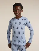 Kids' Merino 200 Oasis Long Sleeve Thermal Crewe Bear Tour AOP