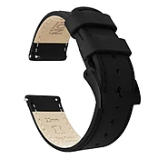 Amazfit Bip Black Leather Stitching Watch Band