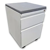 Used 15" W Haworth Mobile Box-File Pedestal W/ Cushion Top