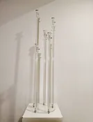 Acrylic Candelabras | T Villager Designs | Nashville Florist | Nashville Wedding Florist | Holiday Decor | Nashville Floral Design |