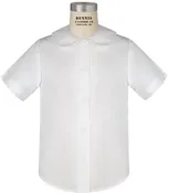 Short Sleeve Peter Pan Collar Blouse