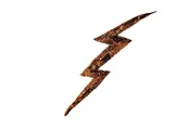 Lightning Bolt Appliqué - Bronze Sequins 16” x 4”