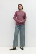 All Row The Cierra Sweater | Striped Mockneck Sweater