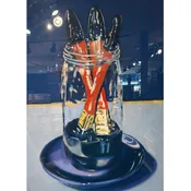 Jean-Claude Langer "Paint Brushes" Pastel on Paper