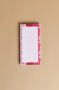 Magnetic Notepad - Ruby Hibiscus Stripe