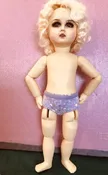 Panty – Lavender Hearts Lace Trim (Fits 10″ Dolls)
