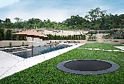 12' Round Pro-Line Avyna In-ground Trampoline - Texas Backyard Structure