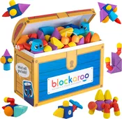 Blockaroo Magnetic Foam Building Blocks 100-Piece Set