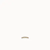 14k Gold Beaded Crawler Flat Back Stud