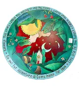Red Sky Landscape Lazy Susan