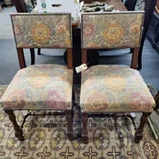 Pair of French Fabric Chairs — Architectural Salvage