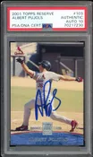 2001 Topps Reserve #103 Albert Pujols RC Rookie On Card PSA Authentic Auto 10