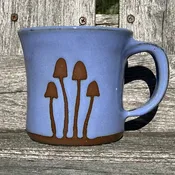 Periwinkle Mushroom Mug