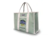 Hydrangea Basket Small Canvas Boat Bag