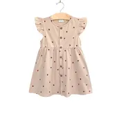 City Mouse Studio - Button Up Dress - Hydrangea or Ladybug