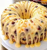 Lemon Cranberry Walnut Pound Cake 10"