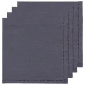 Danica Heirloom Set of 4 Linen Hemstitch Napkins
