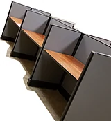 6-Person Monolithic Telemarketing Cubicles (4' x 2' each)
