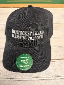 Nantucket | Adult Navy Legacy Hat with Name and Coordinates — BREEZIN' UP