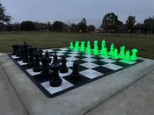 25 Inch Plastic Light-up LED Giant Chess Set - Day/Night Value Set - One Color