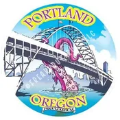 Attack on the Fremont Bridge Large Sticker
