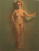 A double sided – Nude woman.