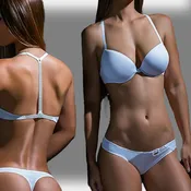 Crystal-detailed thong