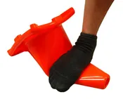 Heavy Duty Flexible Sports Cone (6 Qty) | Rubber Cones