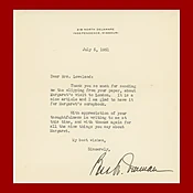 Bess Truman, Typed Letter, Signed